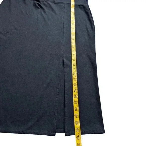 Melow Pencil Skirt Navy Blue Pull On Stretch Side Slit Women's size Extra Large - Picture 11 of 11